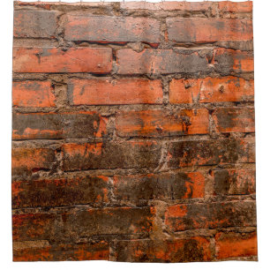 Rideaux De Douche Vieux mur de pierre brique abstrait, vieilli, anci