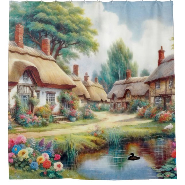 Rideaux De Douche Village (Devant)