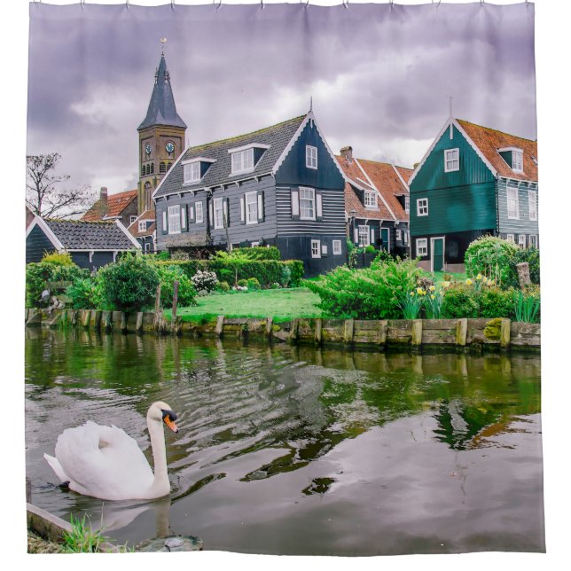 Rideaux De Douche Village néerlandais Marken (Devant)