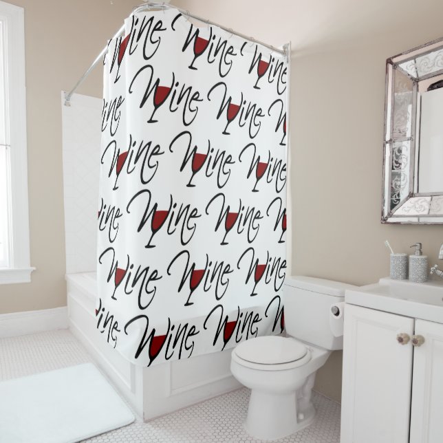RIDEAUX DE DOUCHE VIN (En situation)