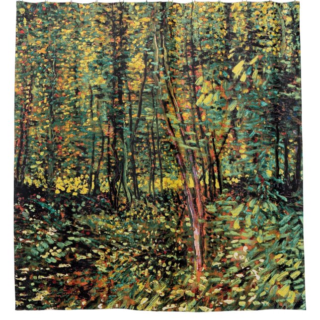 Rideaux De Douche Vincent Van Gogh - Arbres Et Sous-Croissance Art (Devant)