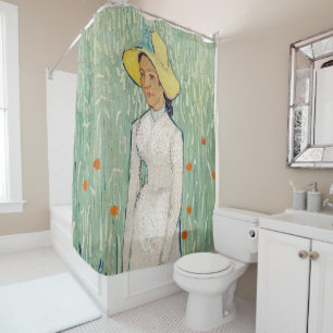 Rideaux De Douche Vincent van Gogh - Fille en blanc
