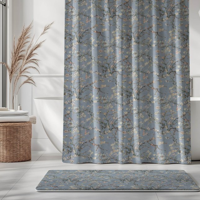 Rideaux De Douche Vincent Van Gogh Floraison d'amandier sur fond ble (Créateur téléchargé)