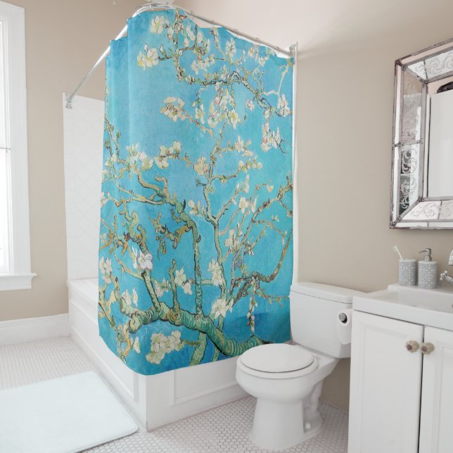 Rideaux De Douche Vincent van Gogh - Floraison des amandiers (En situation)