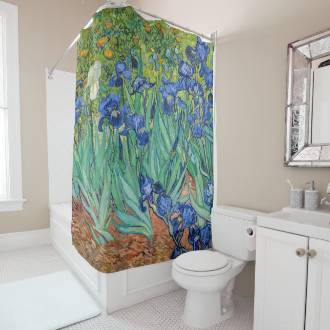 Rideaux De Douche Vincent Van Gogh - Iris (En situation)
