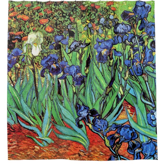 Rideaux De Douche Vincent Van Gogh - Irises - Art de l'amour des fle (Devant)