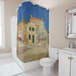 Rideaux De Douche Vincent van Gogh - La Maison Jaune / La Rue