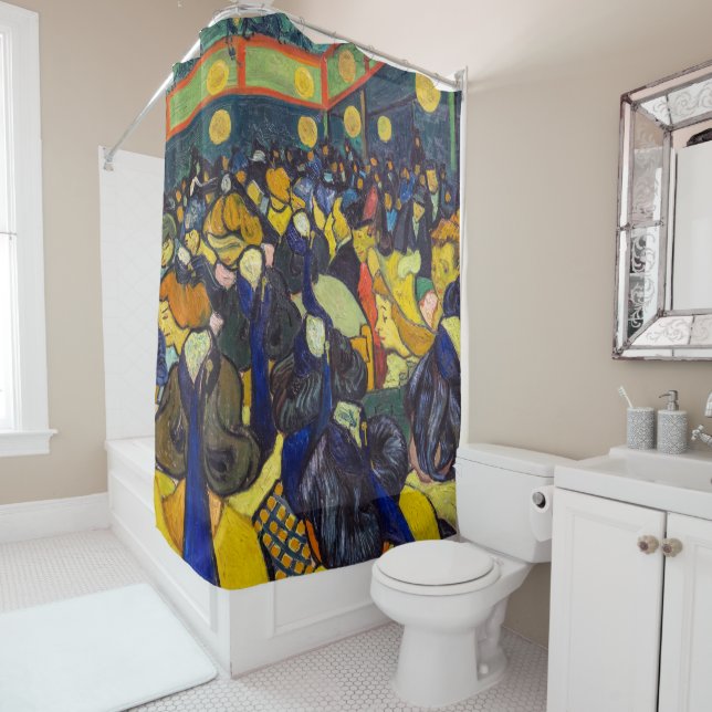 Rideaux De Douche Vincent van Gogh - La salle de bal à Arles (En situation)