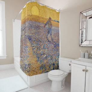 Rideaux De Douche Vincent van Gogh - Le Semeur au soleil couchant