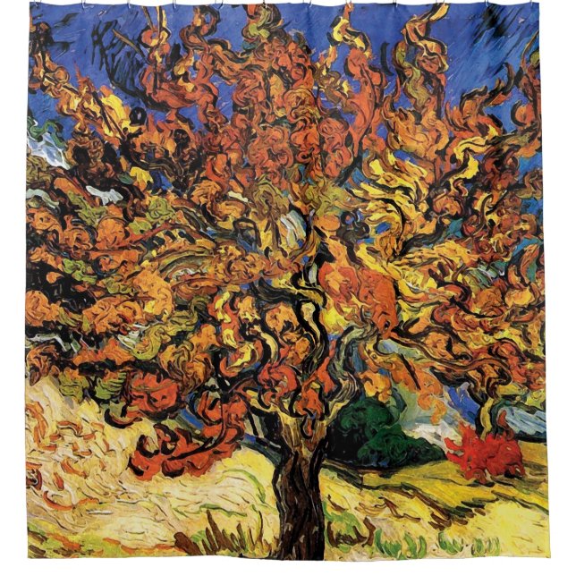 Rideaux De Douche Vincent Van Gogh - Les Beaux-Arts du Mulberry Tree (Devant)