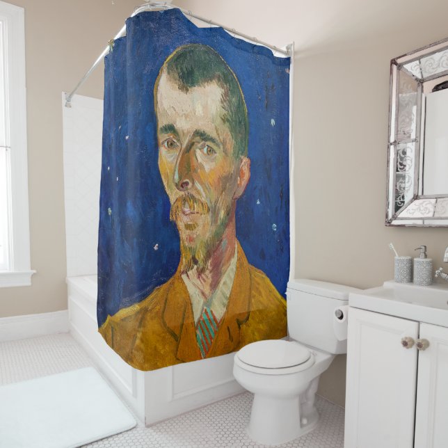 Rideaux De Douche Vincent Van Gogh - Portrait d'Eugene Boch, Arles (En situation)
