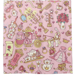 Rideaux De Douche Vintage abstrait motif transparent. Petit P simple