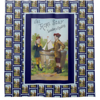 Rideaux De Douche Vintage Acme Soap Advertising
