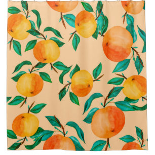 Rideaux De Douche Vintage aquarelle illustration mélange d'arrière -