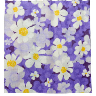 Rideaux De Douche Vintage coloré : Motif Fleur sans couture