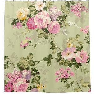 Rideaux De Douche Vintage floral victorien