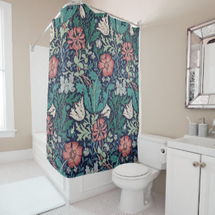 Rideaux De Douche Vintage motif floral, William Morris