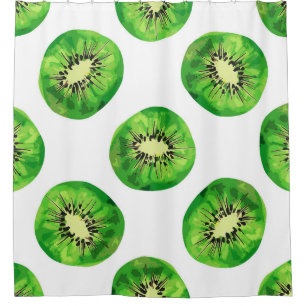 Rideaux De Douche vintage motif sans couture kiwi main d'illustratio