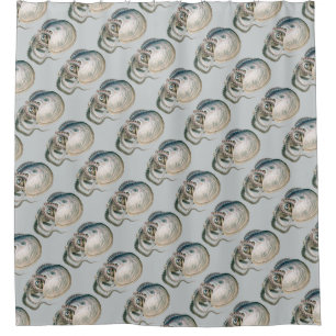 Rideaux De Douche Vintage Octopus Argonaut, Marine Life Animaux