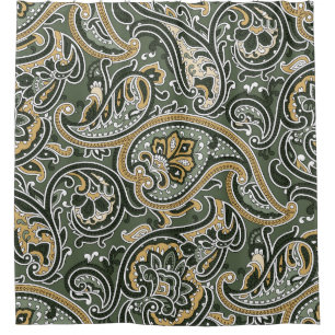Rideaux De Douche vintage Paisley oriental Motif sans Seamless p