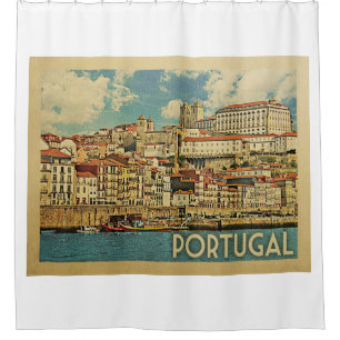 Rideaux De Douche Vintage voyage du Portugal