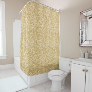Rideaux De Douche Vintage William Morris Arcadia Or Sans Couture