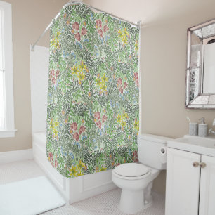 Rideaux De Douche Vintage William Morris Bower Fleurs de verdure