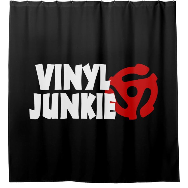 Rideaux De Douche Vinyl Junkie (Devant)