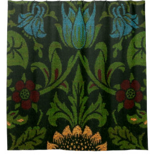 Rideaux De Douche Violet Et Colonne De William Morris