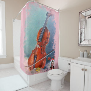 Rideaux De Douche Violon/Violon