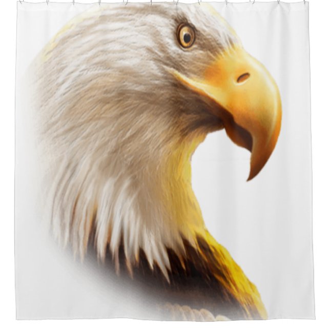 Rideaux De Douche Visage d'aigle  (Devant)