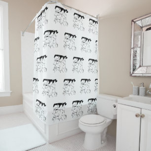 Rideaux De Douche Visages sous la douche