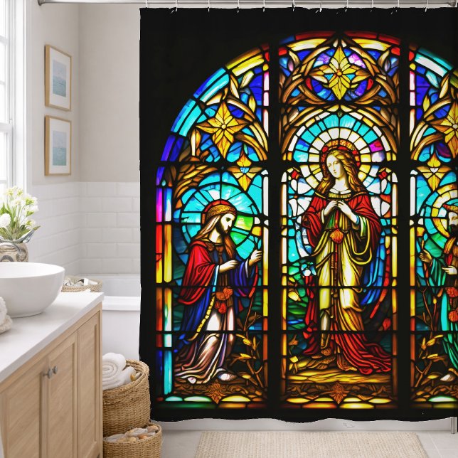 Rideaux De Douche Vitraux Religieux (Créateur téléchargé)