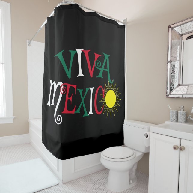 Rideaux De Douche Viva Mexico (En situation)