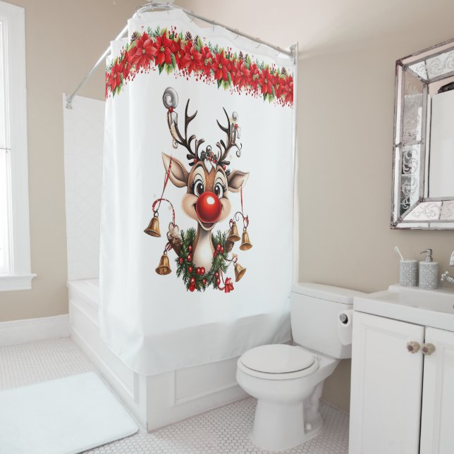 Rideaux De Douche Voici Rudolf  (En situation)