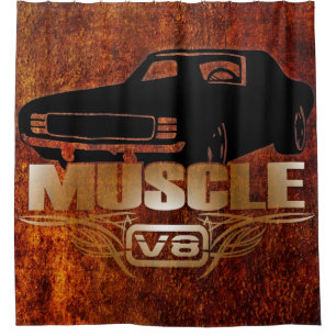Rideaux De Douche Voiture V8 de muscle