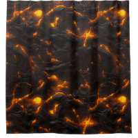 Volcanique orange jaune d'écoulement de lave et
