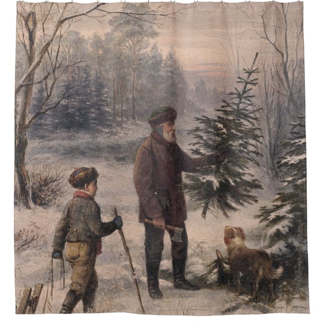 Rideaux De Douche Vorweihnacht | F Kruger| Noël allemand (Devant)