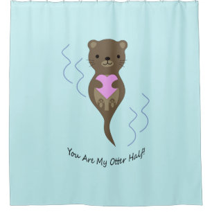 Rideaux De Douche Vous êtes la moitié de mon Otter