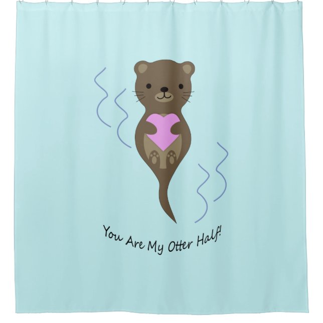 Rideaux De Douche Vous êtes la moitié de mon Otter (Devant)