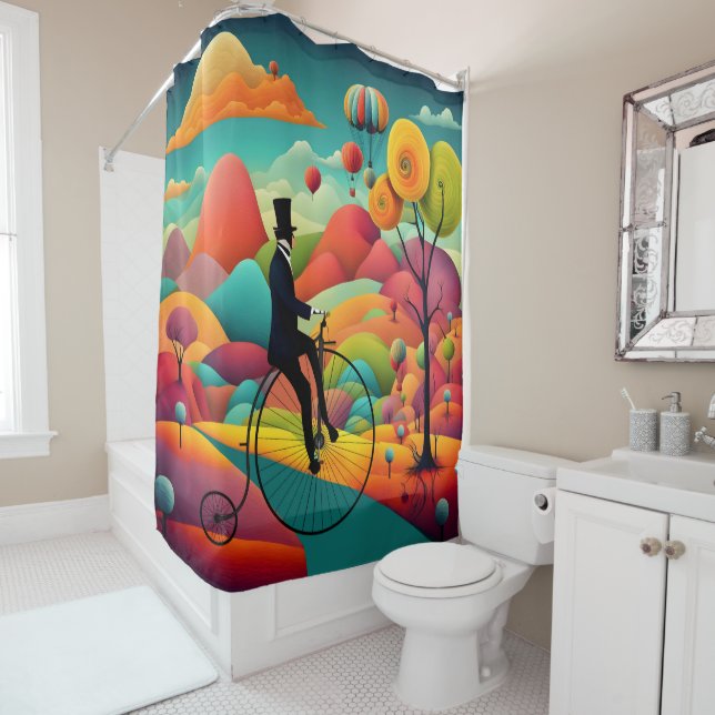 Rideaux De Douche Voyage magique (En situation)