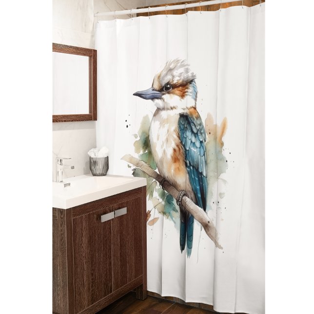 Rideaux De Douche Vrai bleu Kookaburra (Créateur téléchargé)