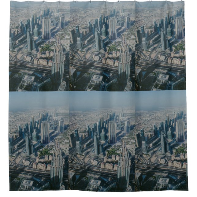 Rideaux De Douche Vue de Burj Khalifa, Dubaï (Devant)