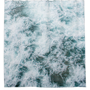 Rideaux De Douche Vue du haut des vagues océaniques