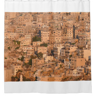 Rideaux De Douche Vue sur la ville arabe. Amman. Jordanie. Moyen-Ori