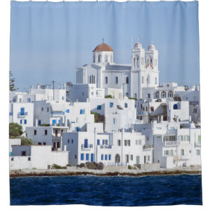 Rideaux De Douche Vue sur l'île de Paros Village Naoussa