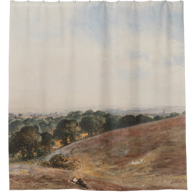 Rideaux De Douche Vue sur South Downs - John Martin (Devant)