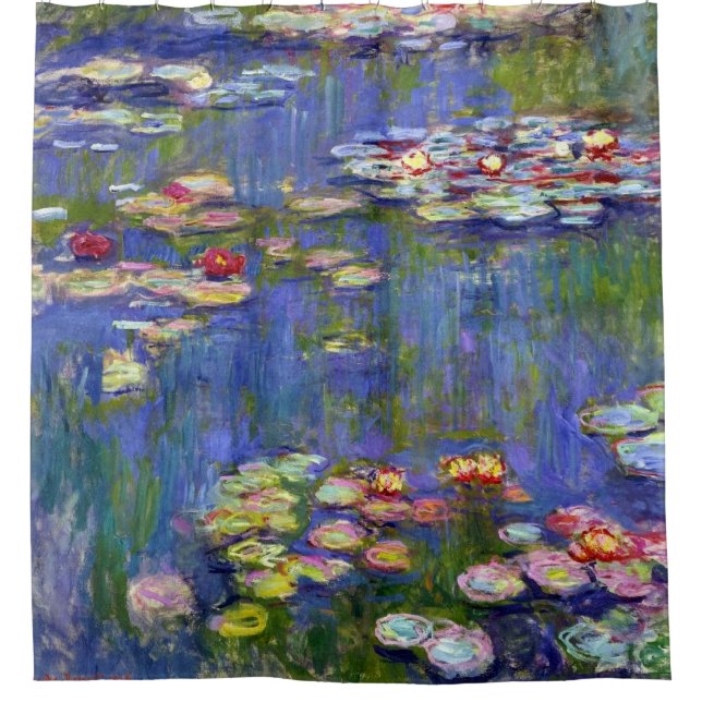 Rideaux De Douche Water Lily Pond Monet Art (Devant)