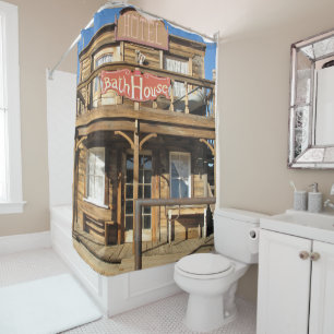 Rideaux De Douche Western Hotel Bath House Western Town