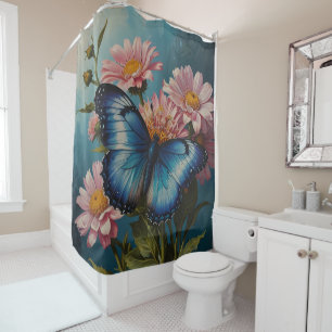 Rideaux De Douche Whispers of Color : Butterfly Bliss Salle de bain